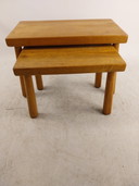 1 set brutalista Mimi da 2 pezzi in rovere chiaro, anni '70 