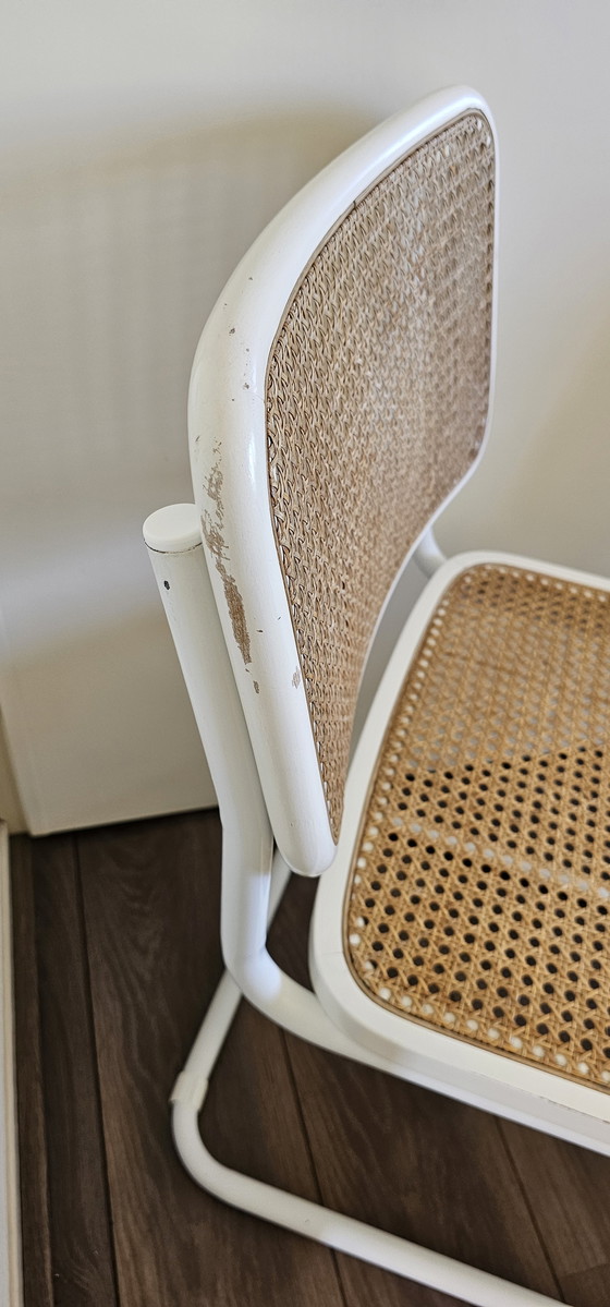 Image 1 of 2 white Cesca chairs