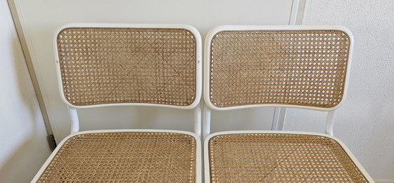 Image 1 of 2 white Cesca chairs