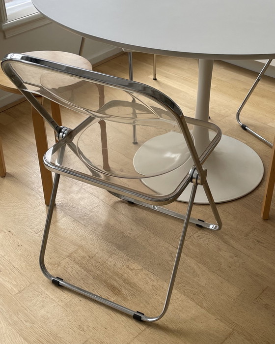 Image 1 of 2x Anonima Castelli Plia folding chairs transparent