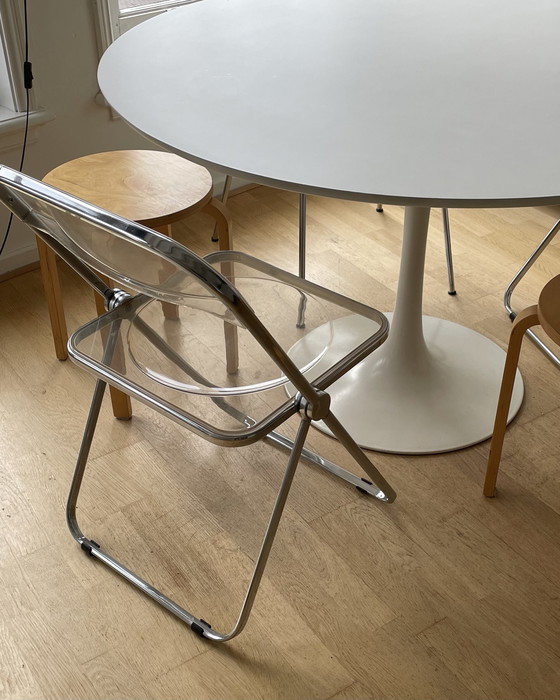 Image 1 of 2x Anonima Castelli Plia folding chairs transparent