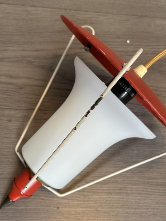 Image 1 of Philips Vintage 1950s Pendant Lamp Opaline Glass