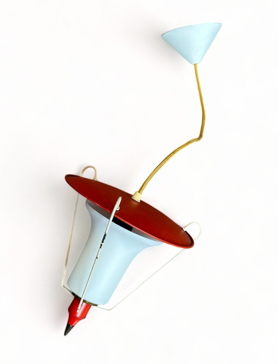 Image 1 of Philips Vintage 1950s Pendant Lamp Opaline Glass