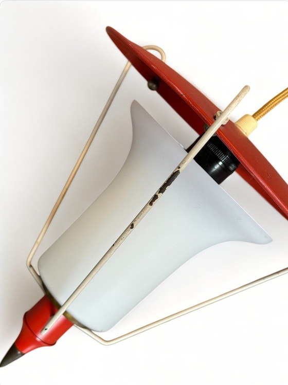 Image 1 of Philips Vintage 1950s Pendant Lamp Opaline Glass