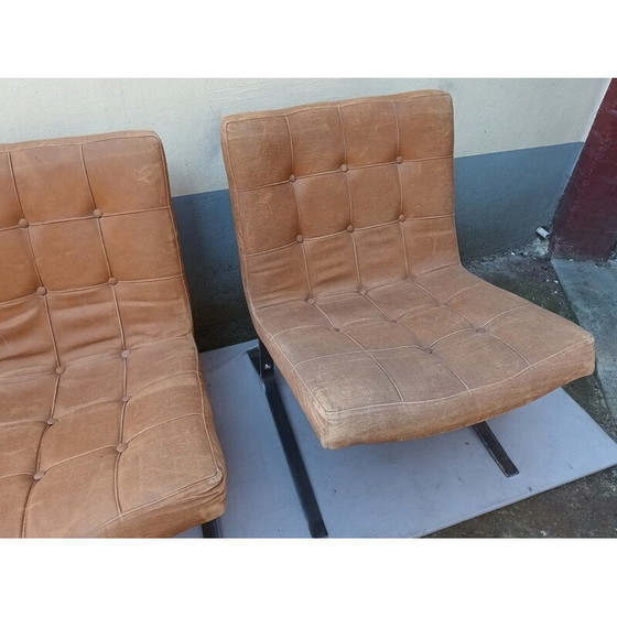 Image 1 of Set of 3 vintage armchairs by Olivier Mourgue, 1950-1960
