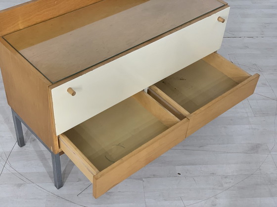 Image 1 of Mid Century lowboard commode buffet armoire d'entrée vintage