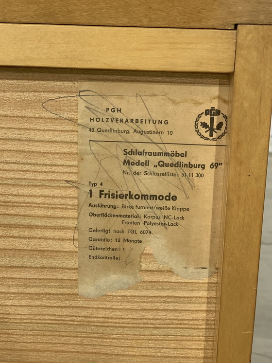 Image 1 of Mid Century lowboard commode buffet armoire d'entrée vintage