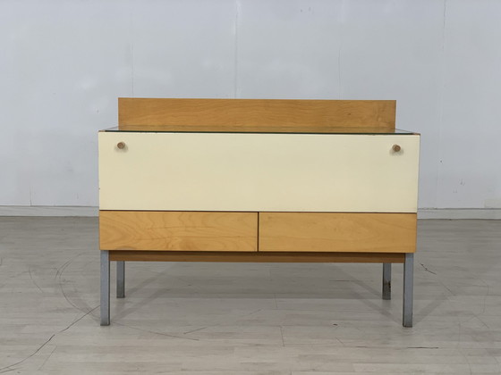 Image 1 of Mid Century lowboard commode buffet armoire d'entrée vintage