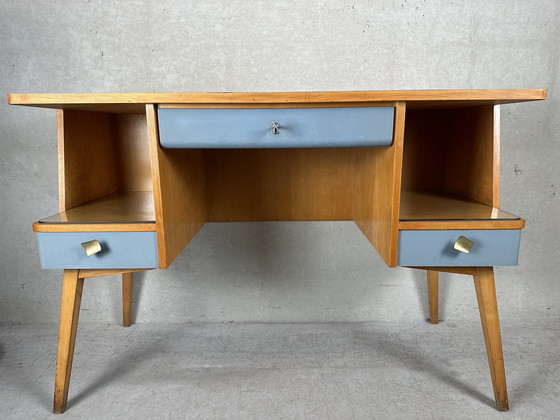 Image 1 of Vintage 1950'S Desk - Beech