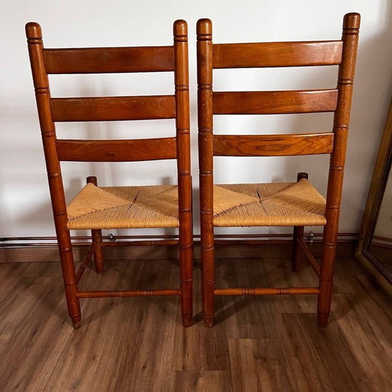 Image 1 of Pair Of Wooden Chairs