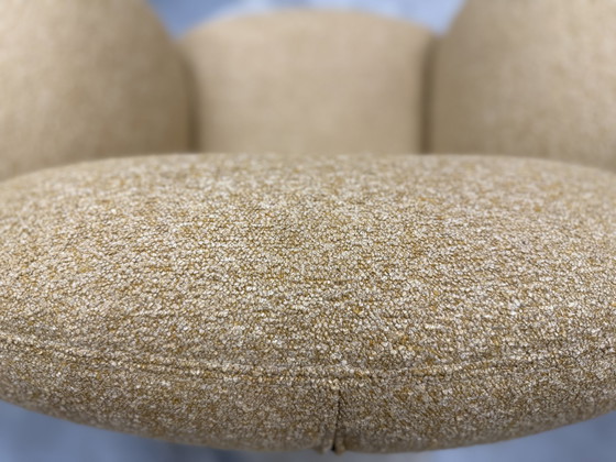 Image 1 of Label Bobo armchair Bouclé ochre fabric