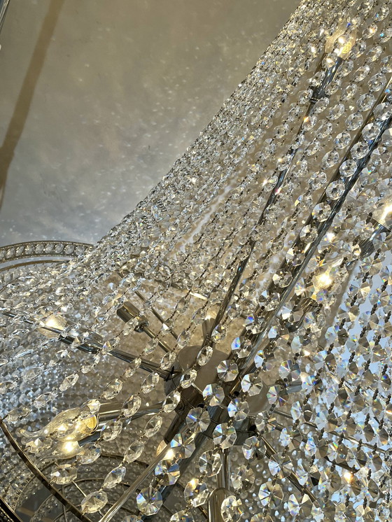 Image 1 of Design Cristallstrass Xxxl Chandelier Chrome Crystal Pendant Lamp