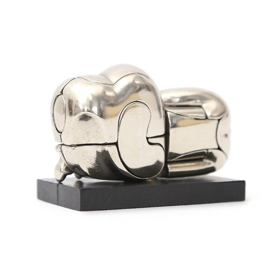 Image 1 of Scultura vintage “La Mini Zoraida” in lega di alluminio nichelato di Miguel Barrocal, 1960