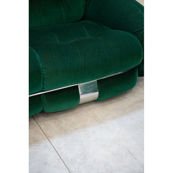 Image 1 of Vintage Okay living room set in chrome steel by Adriano Piazzesi for for 3D, 1970