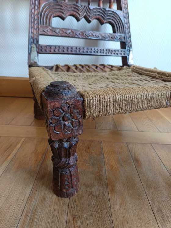Image 1 of 2X Traditional Low Chairs, Indonesia