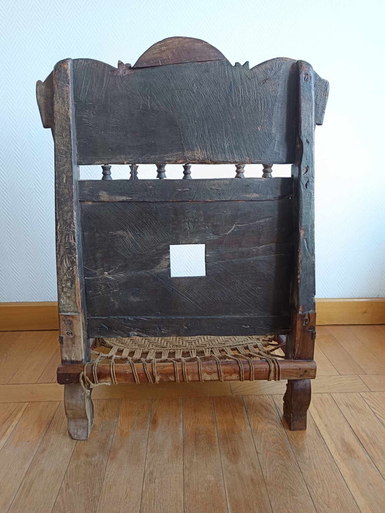 Image 1 of 2X Traditional Low Chairs, Indonesia