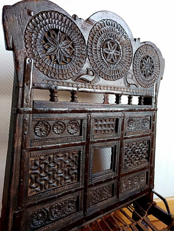 Image 1 of 2X Traditional Low Chairs, Indonesia