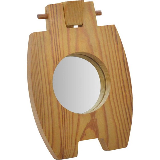 Image 1 of Specchio vintage di Pracownia Rzeźbiarstwa per Henryk Kluska Zabrze, Polonia 1963