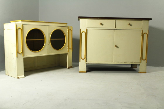 Image 1 of Rondocubist Kitchen Cupboard, Czech Republic, 1920S