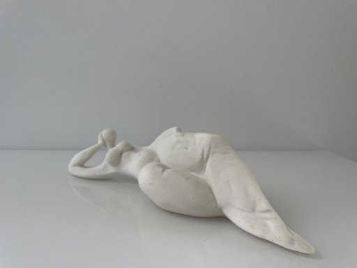 Sculpture Reclining Woman Stylized