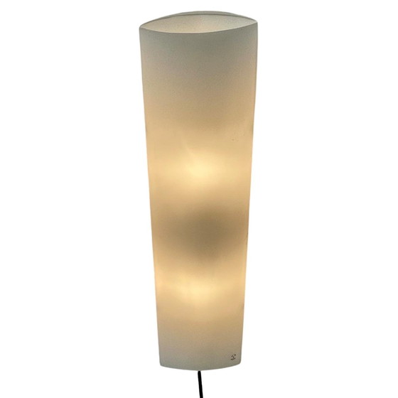 Image 1 of Wall Sconce / Lamp - Peil Putzler Germany - White Satin Glass - Contemporary