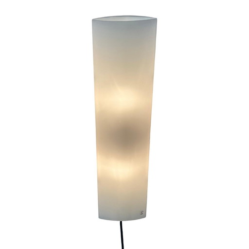 Wall Sconce / Lamp - Peil Putzler Germany - White Satin Glass - Contemporary