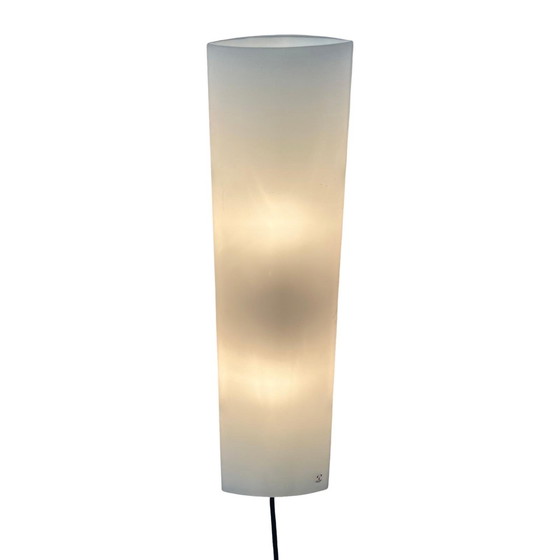 Image 1 of Wall Sconce / Lamp - Peil Putzler Germany - White Satin Glass - Contemporary