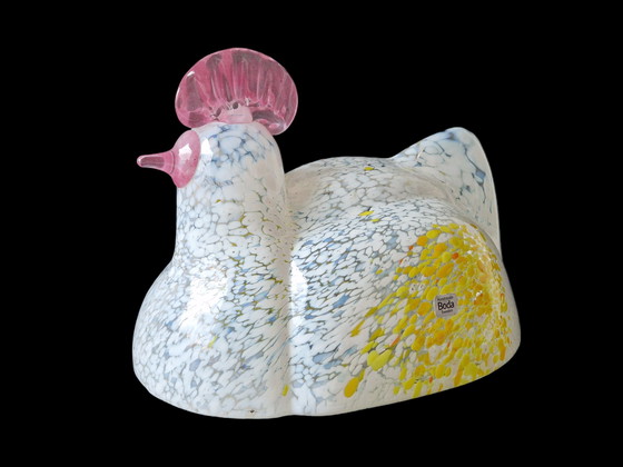 Image 1 of Kosta Boda - Large chicken / rooster by Bertil Vallien - 1018 grams