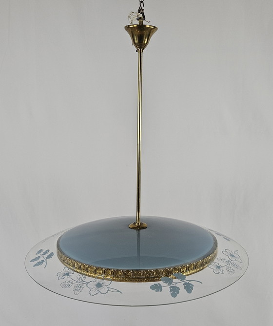 Image 1 of Pietro Chiesa Chandelier For Fontana Arte