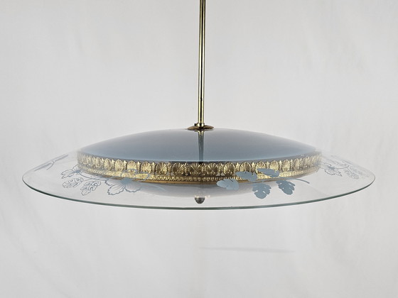 Image 1 of Pietro Chiesa Chandelier For Fontana Arte