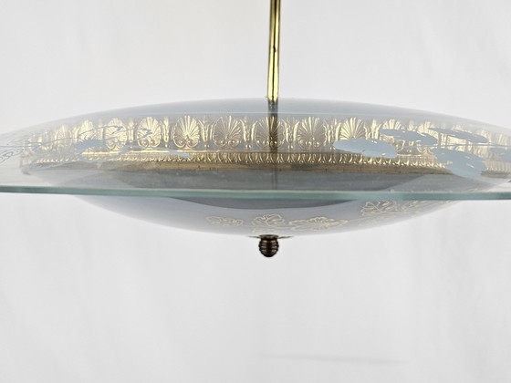 Image 1 of Pietro Chiesa Chandelier For Fontana Arte