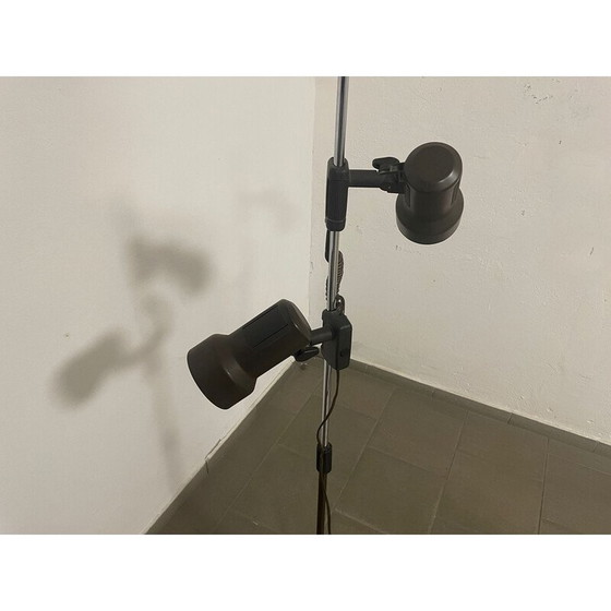 Image 1 of Vintage plastic and metal floor lamp with 2 adjustable spots, Germany 1980