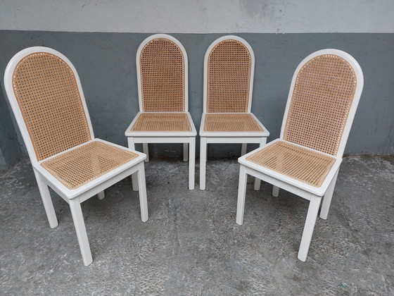 Image 1 of Set of 4 webbing chairs 80