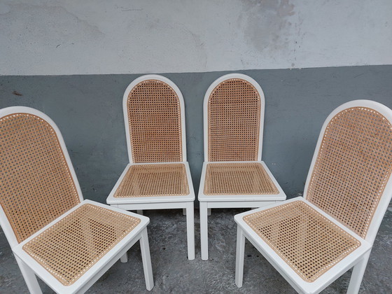 Image 1 of Set of 4 webbing chairs 80