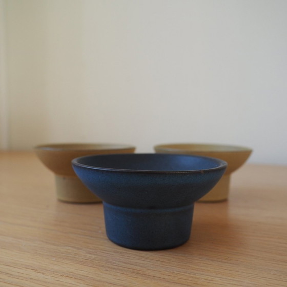 Image 1 of 1960S-1970S Juego de 3 portavelas de cerámica Zweitse Landheer para Cor Unum 