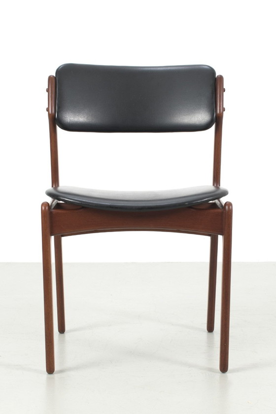 Image 1 of 6 Erik Buch Chairs With Black Skai Upholstery 66492