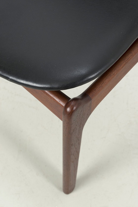 Image 1 of 6 Erik Buch Chairs With Black Skai Upholstery 66492