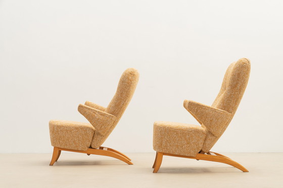 Image 1 of Pair Of Penguin Armchairs By Theo Ruth For Artifort