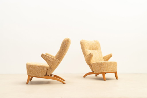 Pair Of Penguin Armchairs By Theo Ruth For Artifort