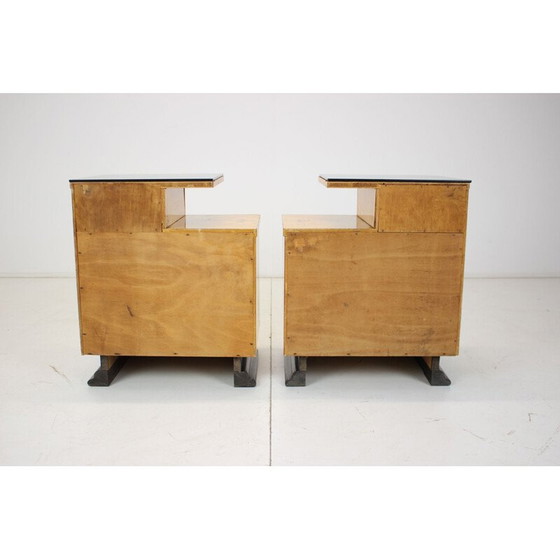 Image 1 of Coppia di comodini vintage di Jindřich Halabala per Up závody, Cecoslovacchia anni '50