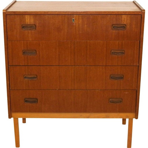 Cassettiera vintage in teak, Svezia 1960