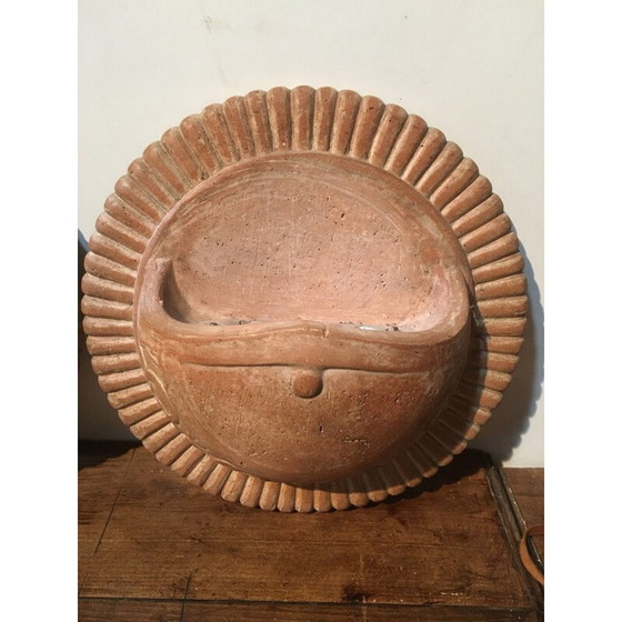 Image 1 of Coppia di applique vintage in terracotta