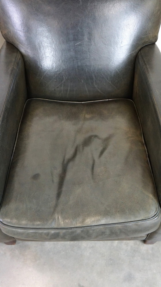 Image 1 of 2 x Sheep leather designer armchair