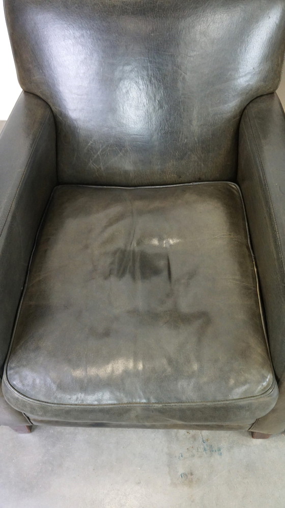 Image 1 of 2 x Sheep leather designer armchair