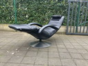 Jori Yoga recliner cuir noir Medi mono-move
