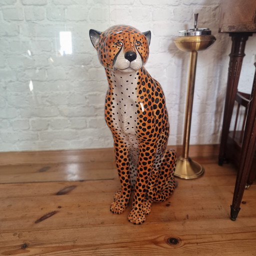 C.M.J. ceramic leopard