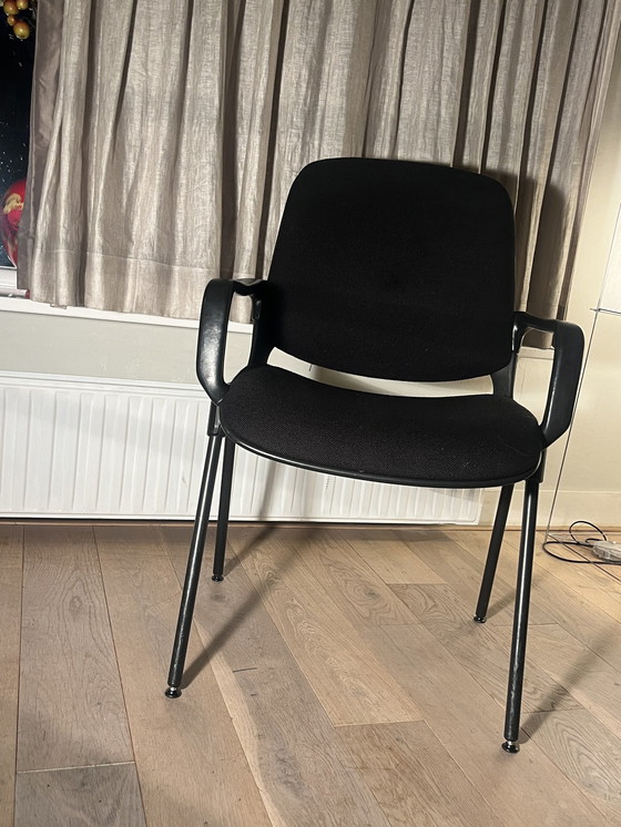 Image 1 of Sedia da riunione Comforto nera vintage