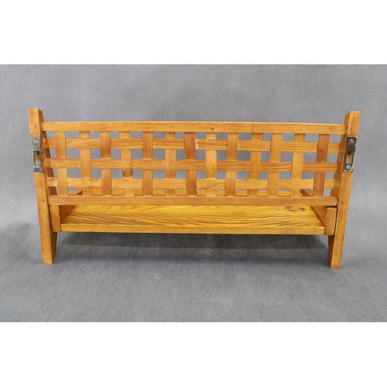 Image 1 of Scaffale pieghevole vintage in rovere per Uluv, Cecoslovacchia 1960