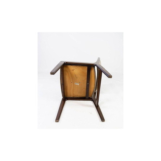 Image 1 of Set of 4 vintage dining room chairs in dark by Farstrup, Denmark 1960s
