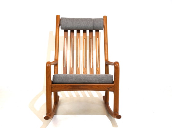 Image 1 of Hans Olsen teak rocking chair for Juul Kristensen